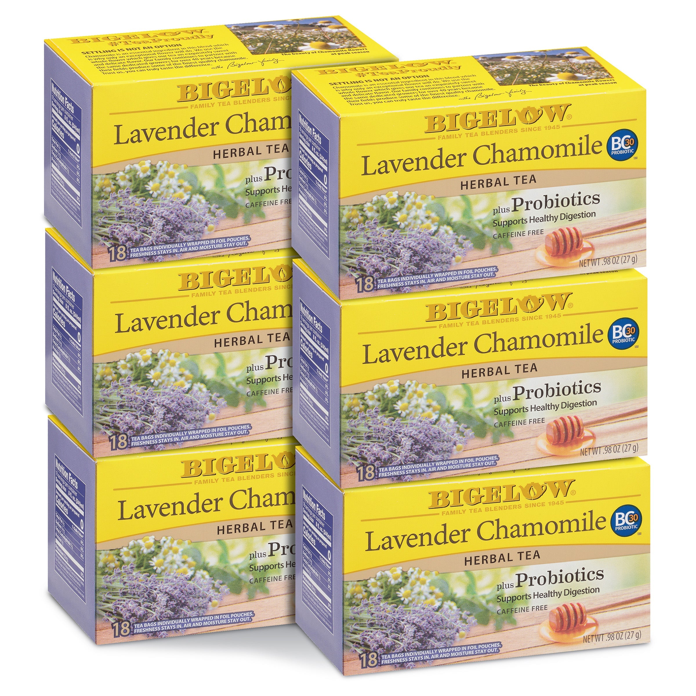 Lavender Chamomile Plus Probiotics Herbal Tea