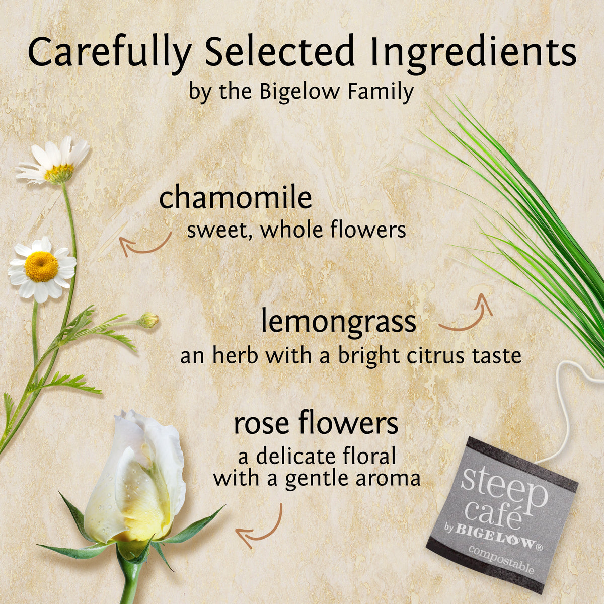 citrus chamomile full leaf herbal tea