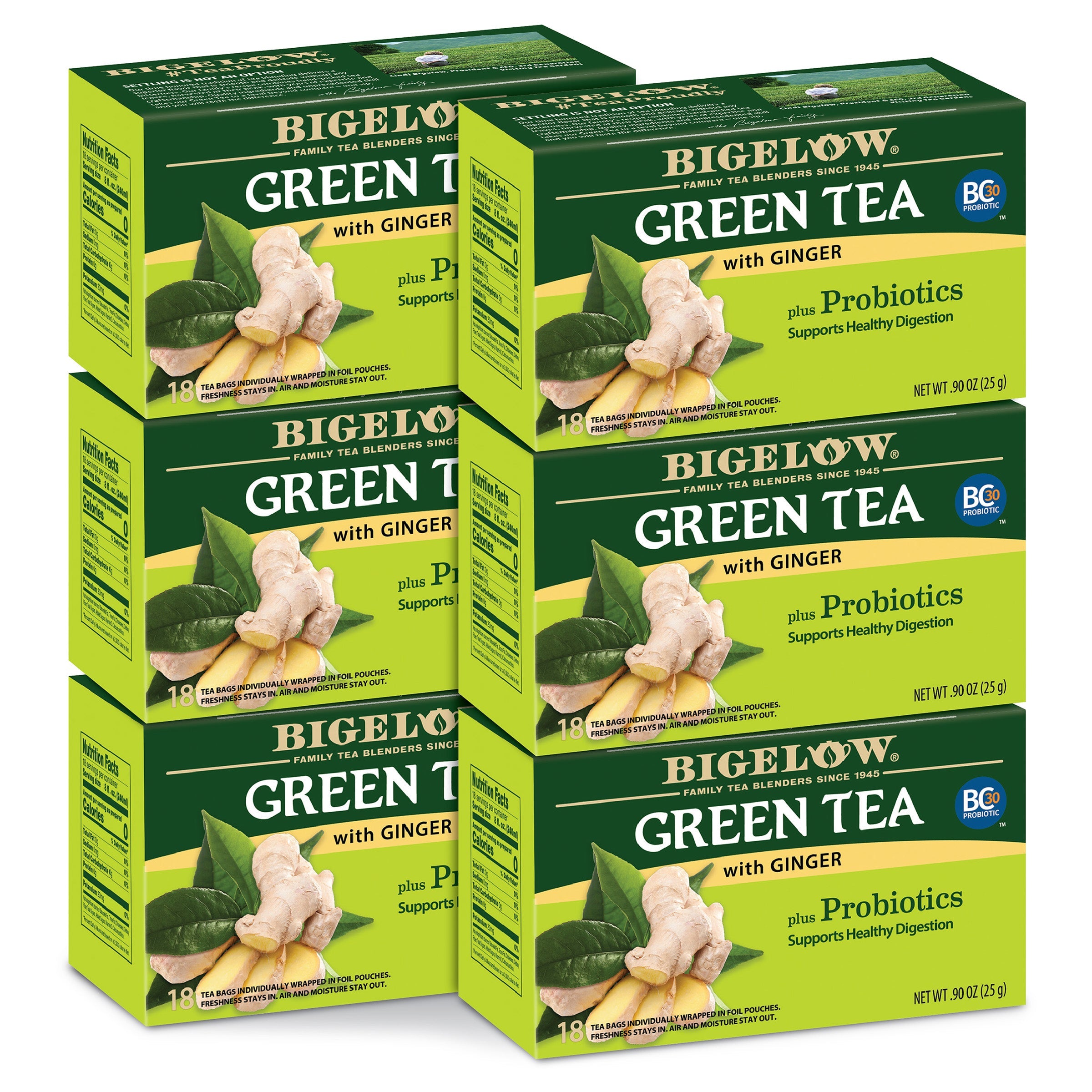 Green Tea with Ginger plus Probiotics