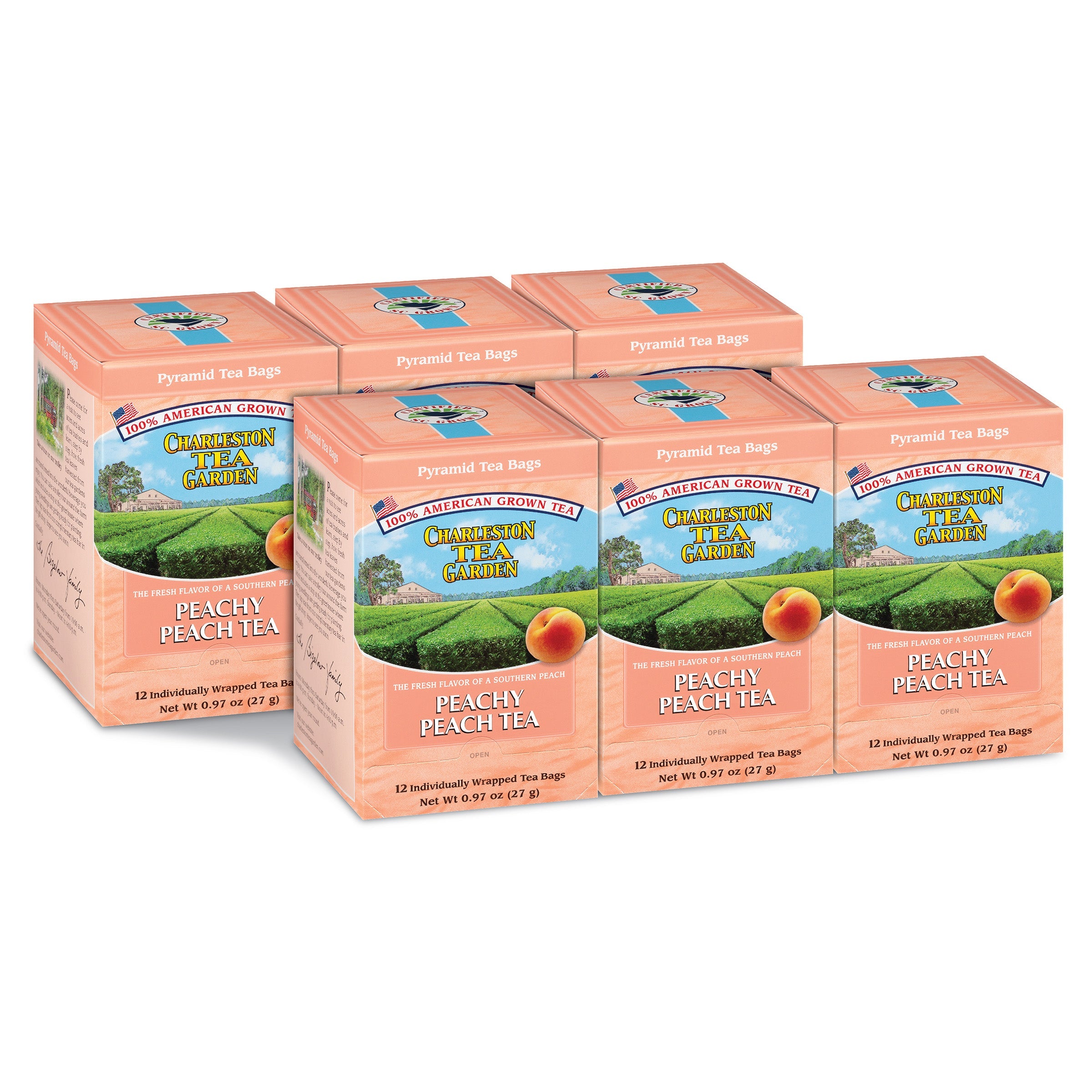 Peachy Peach Black Tea Pyramid Bags