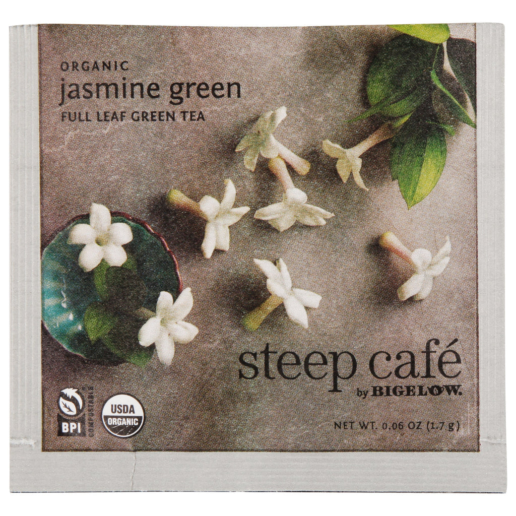 organic jasmine full leaf green tea
