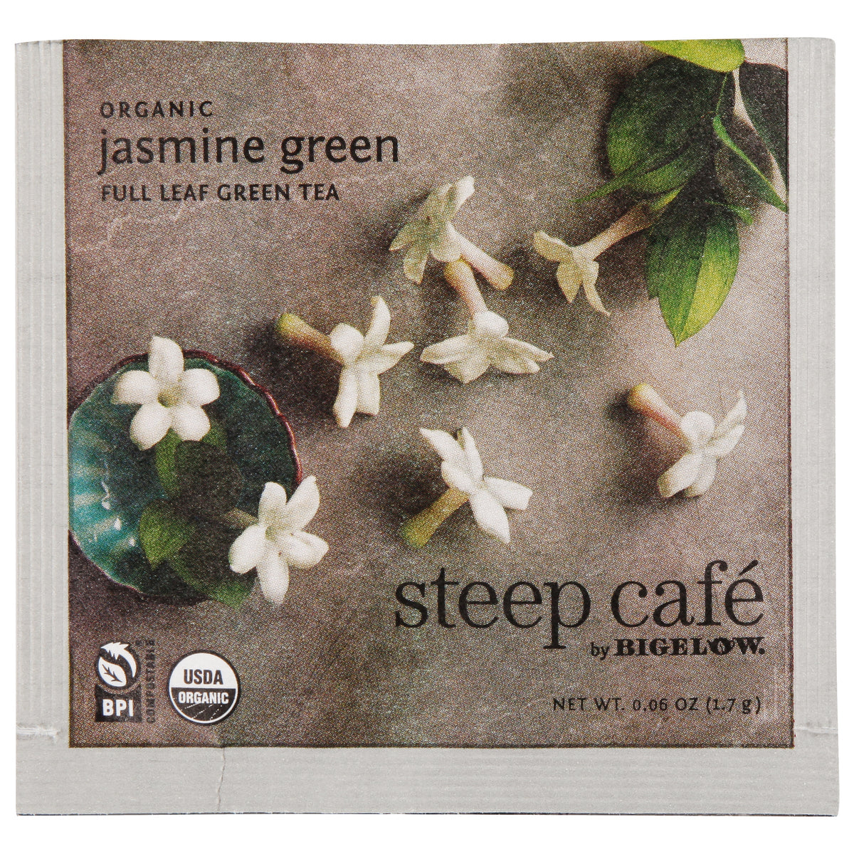 organic jasmine full leaf green tea