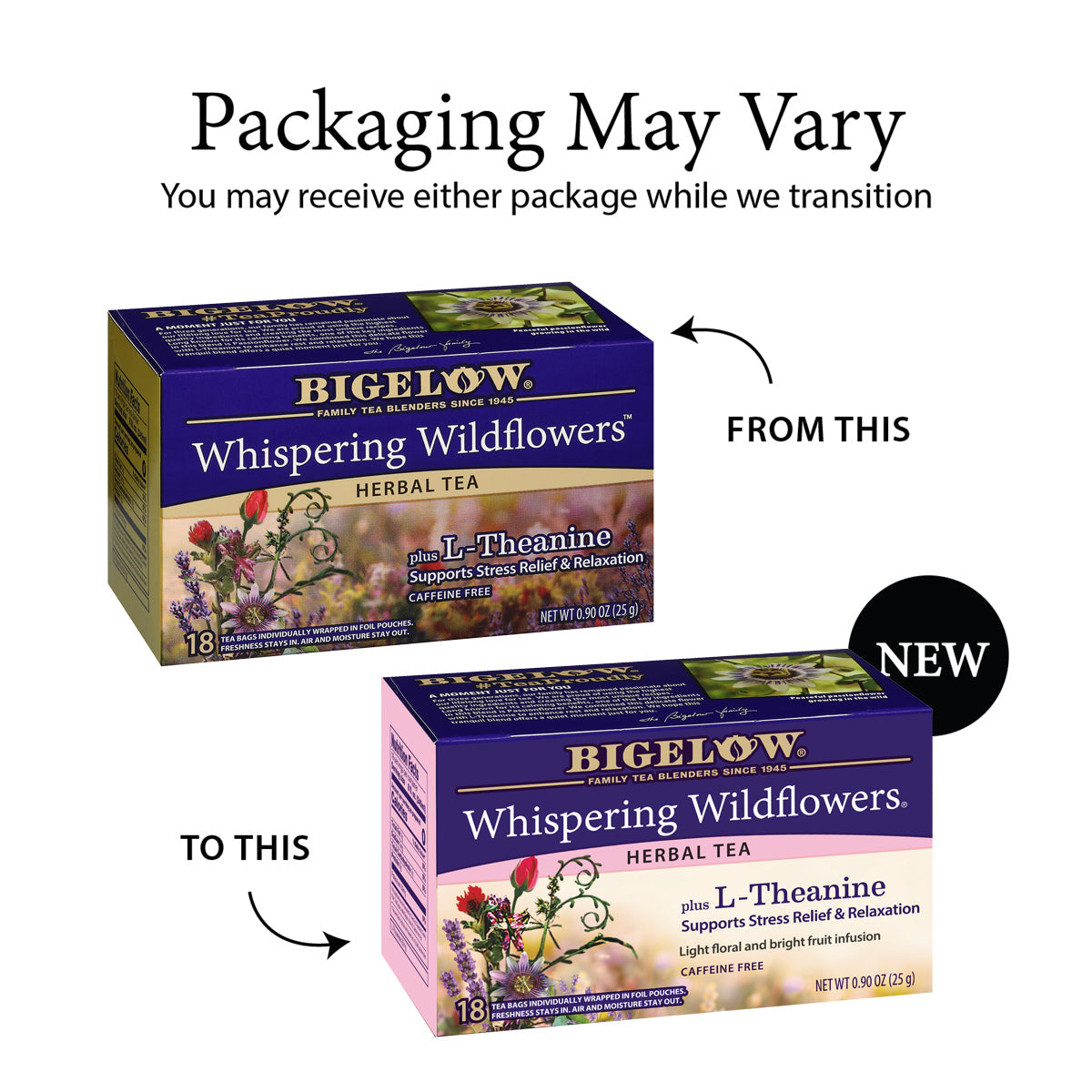 Whispering Wildflowers™ plus L-Theanine Herbal Tea