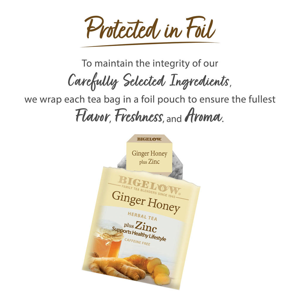 Ginger Honey plus Zinc Herbal Tea