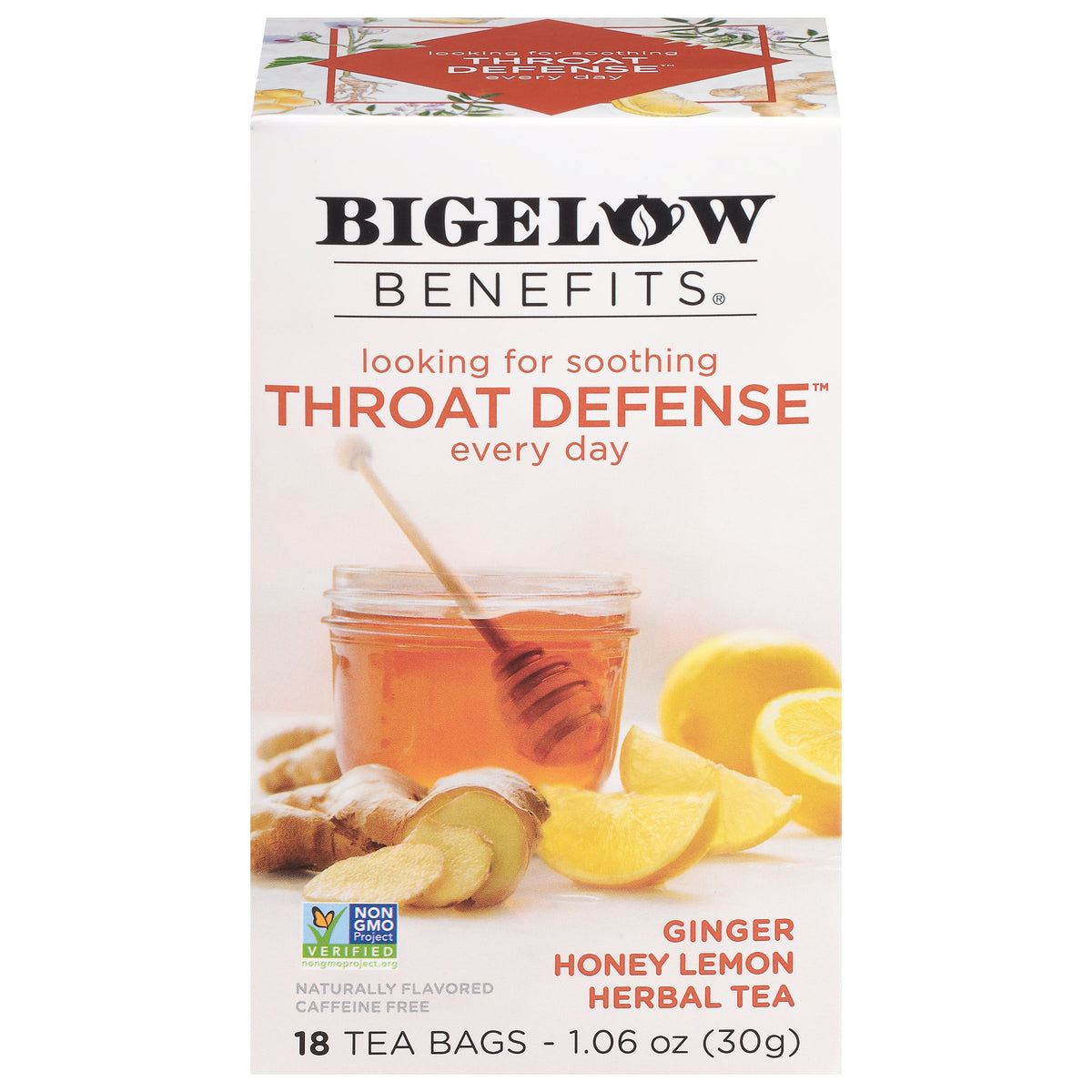 Throat Defense® Ginger Honey Lemon Herbal Tea