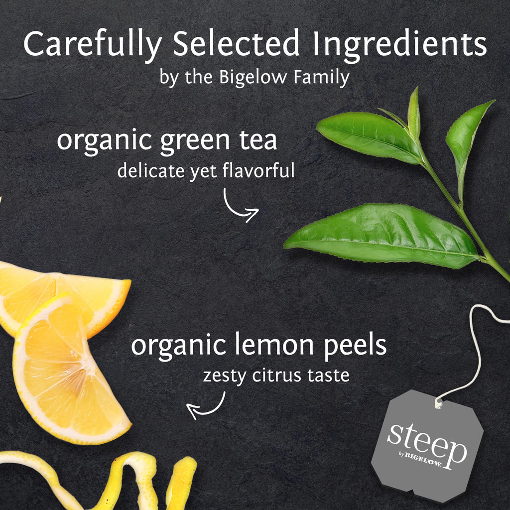 organic green tea with lemon