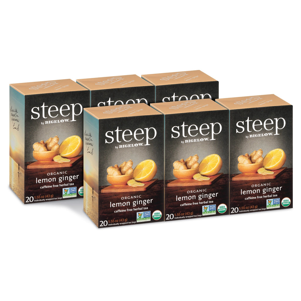 organic lemon ginger herbal tea