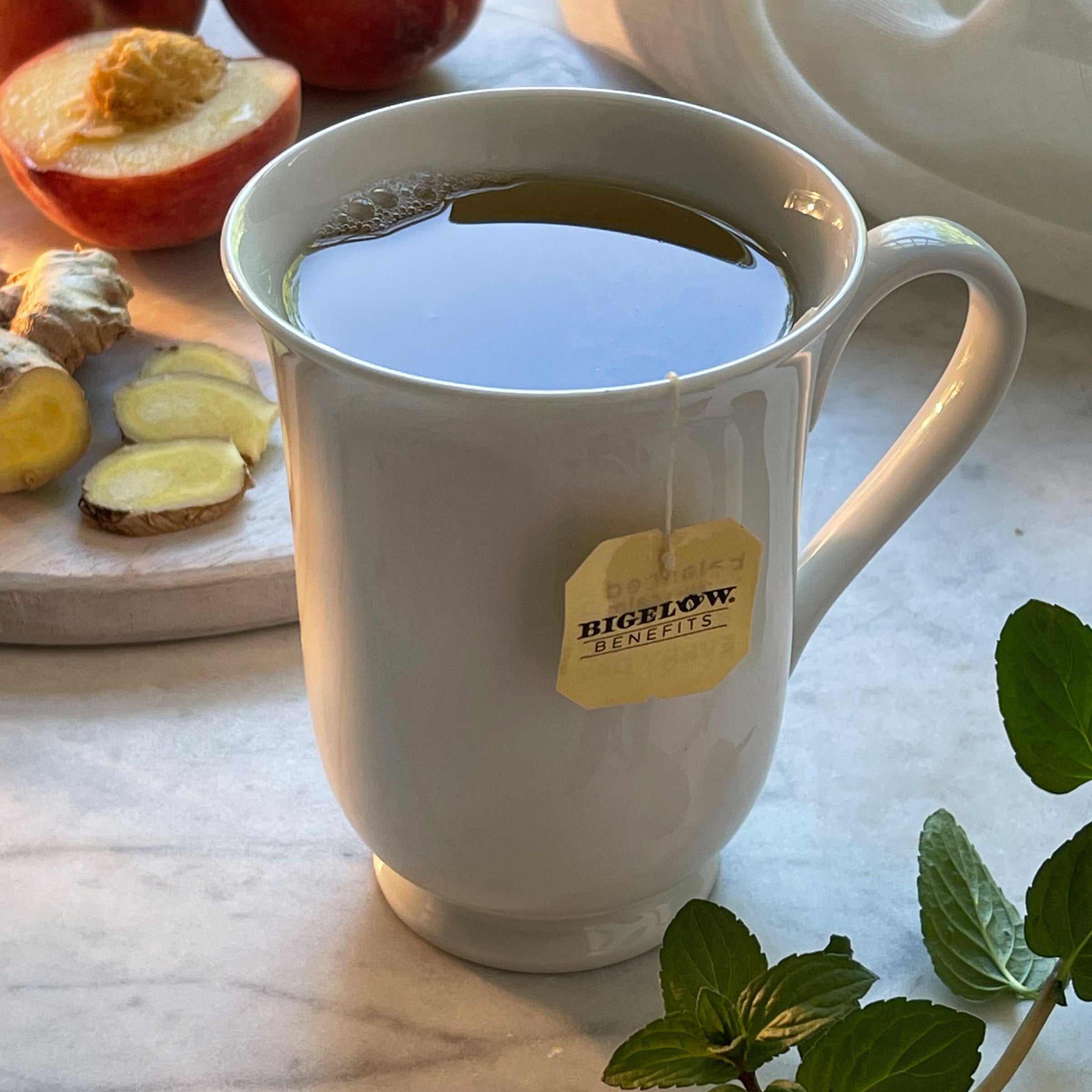 Calm Stomach Ginger and Peach Herbal Tea