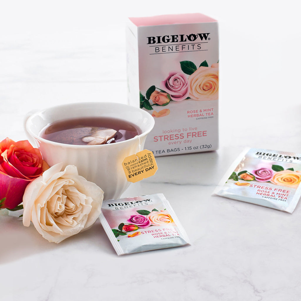 Stress Free Rose and Mint Herbal Tea