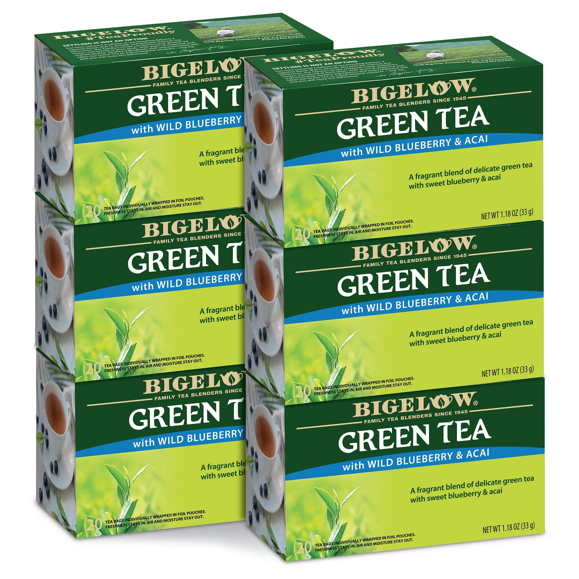 Green Tea with Wild Blueberry Acai