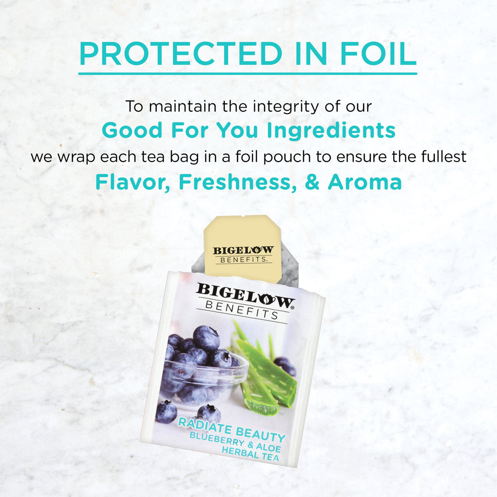 Radiate Beauty Blueberry and Aloe Herbal Tea