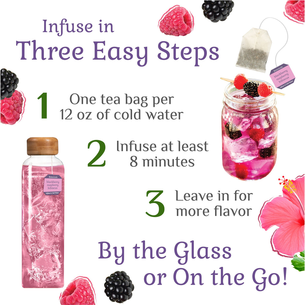 Blackberry Raspberry Hibiscus Cold Water Infusion