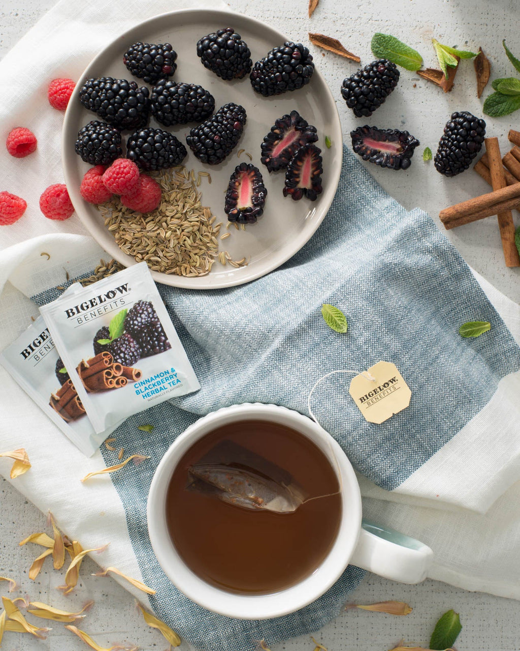 Balance Cinnamon and Blackberry Herbal Tea