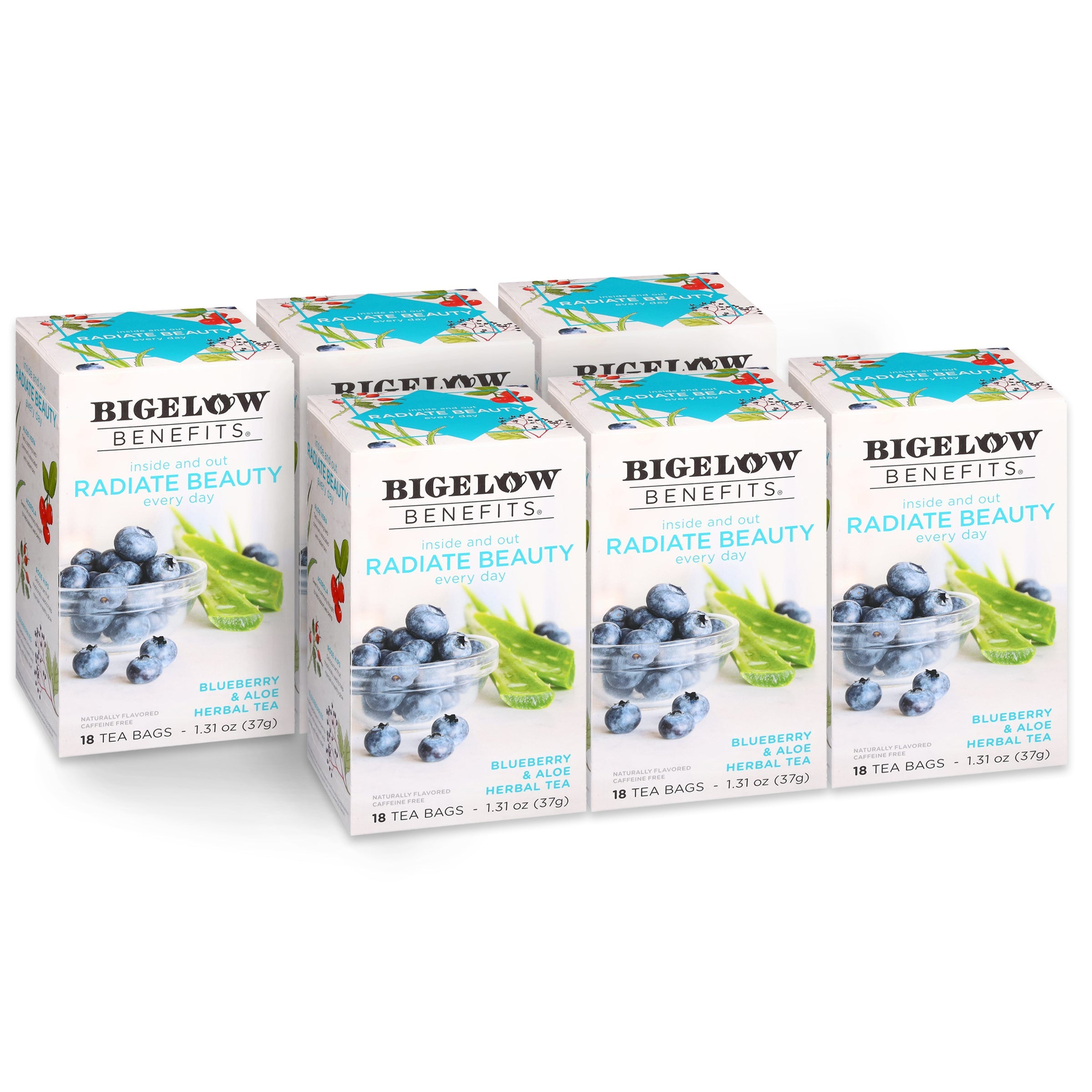 Radiate Beauty Blueberry and Aloe Herbal Tea