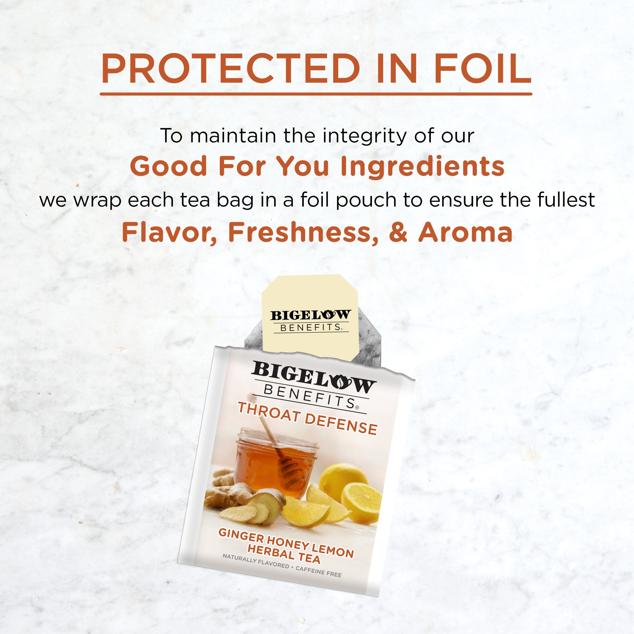 Throat Defense® Ginger Honey Lemon Herbal Tea