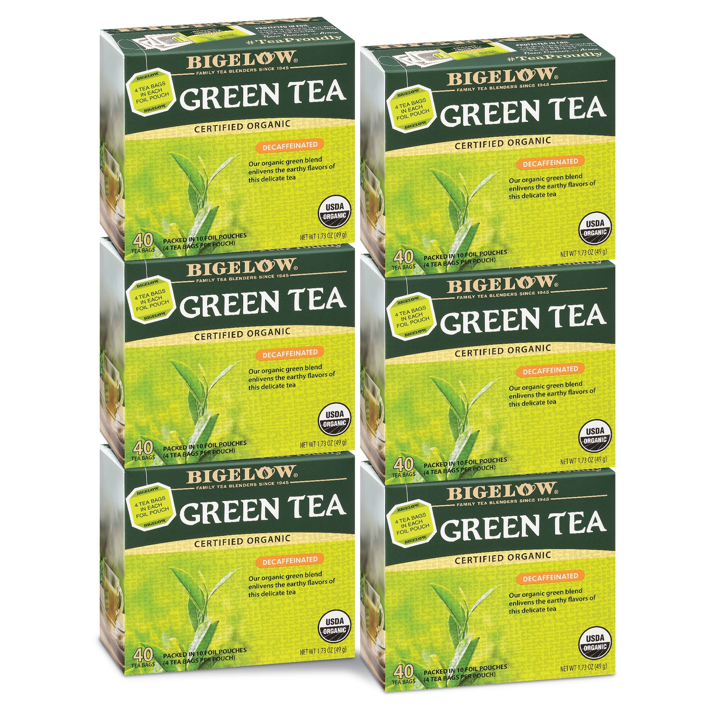 Organic Green Tea Decaf 40 Count