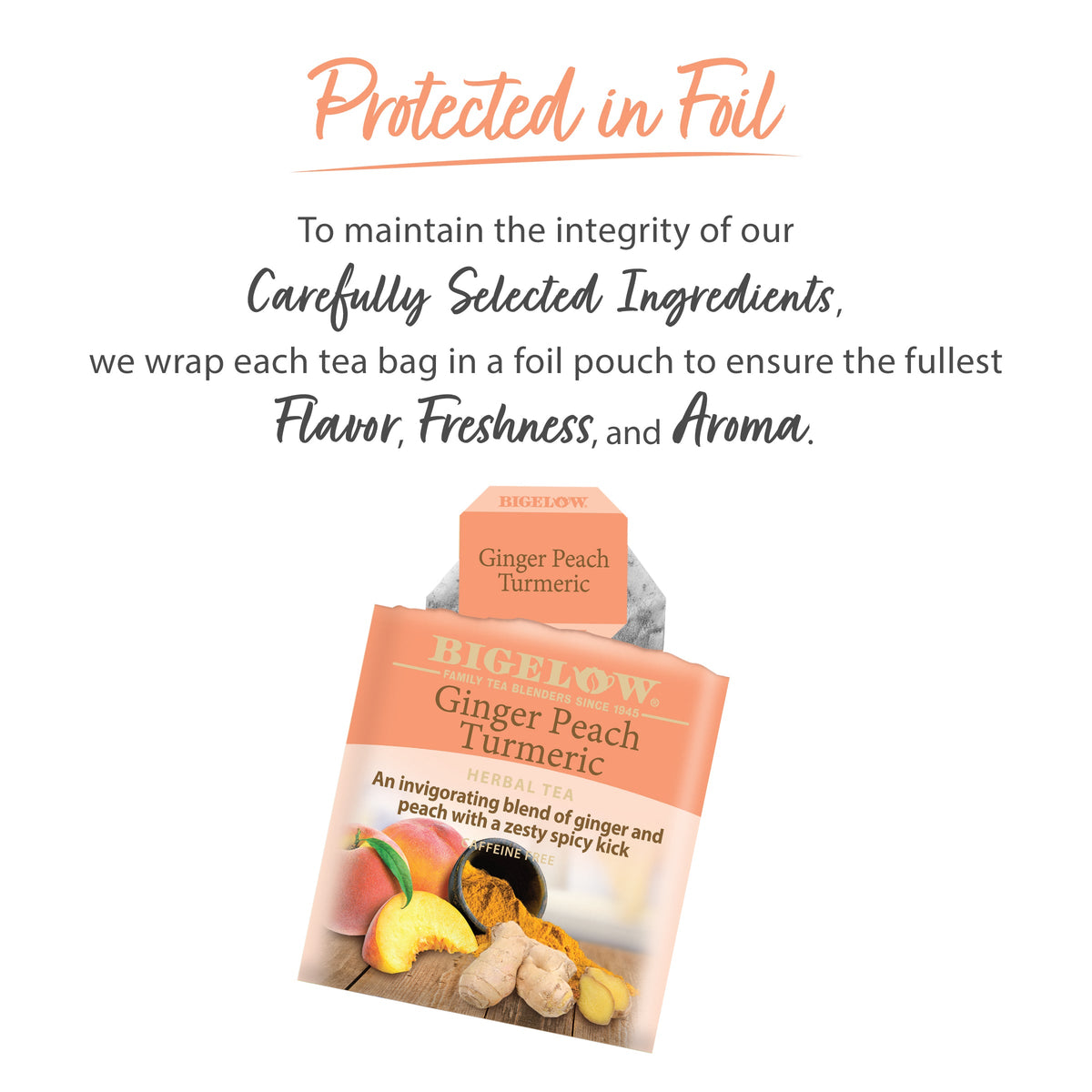 Ginger Peach Turmeric Herbal Tea