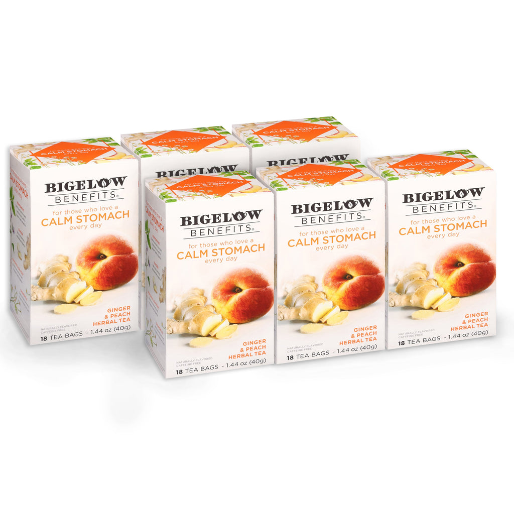 Calm Stomach Ginger and Peach Herbal Tea
