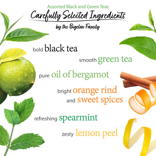 Assorted Black and Green Teas Variety Pack