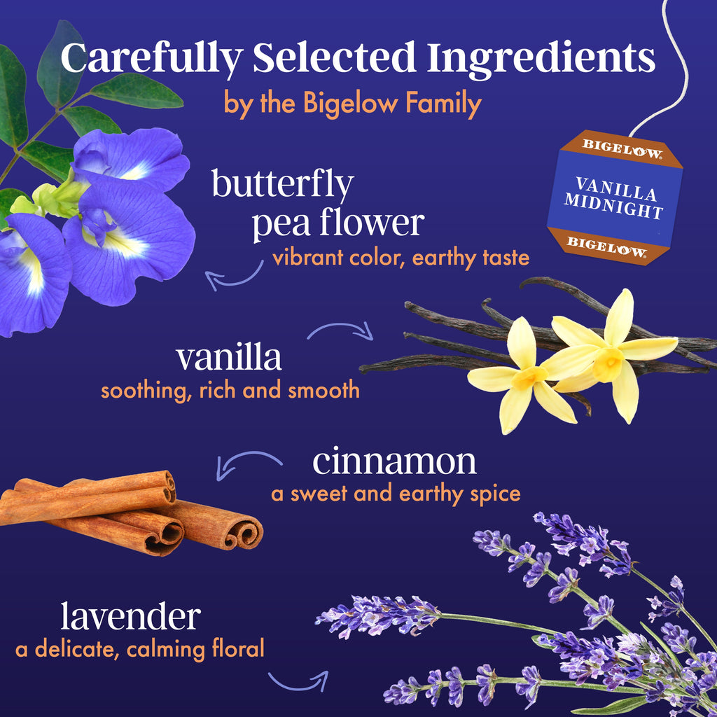 Butterfly Pea Flower Vanilla Midnight Herbal Tea