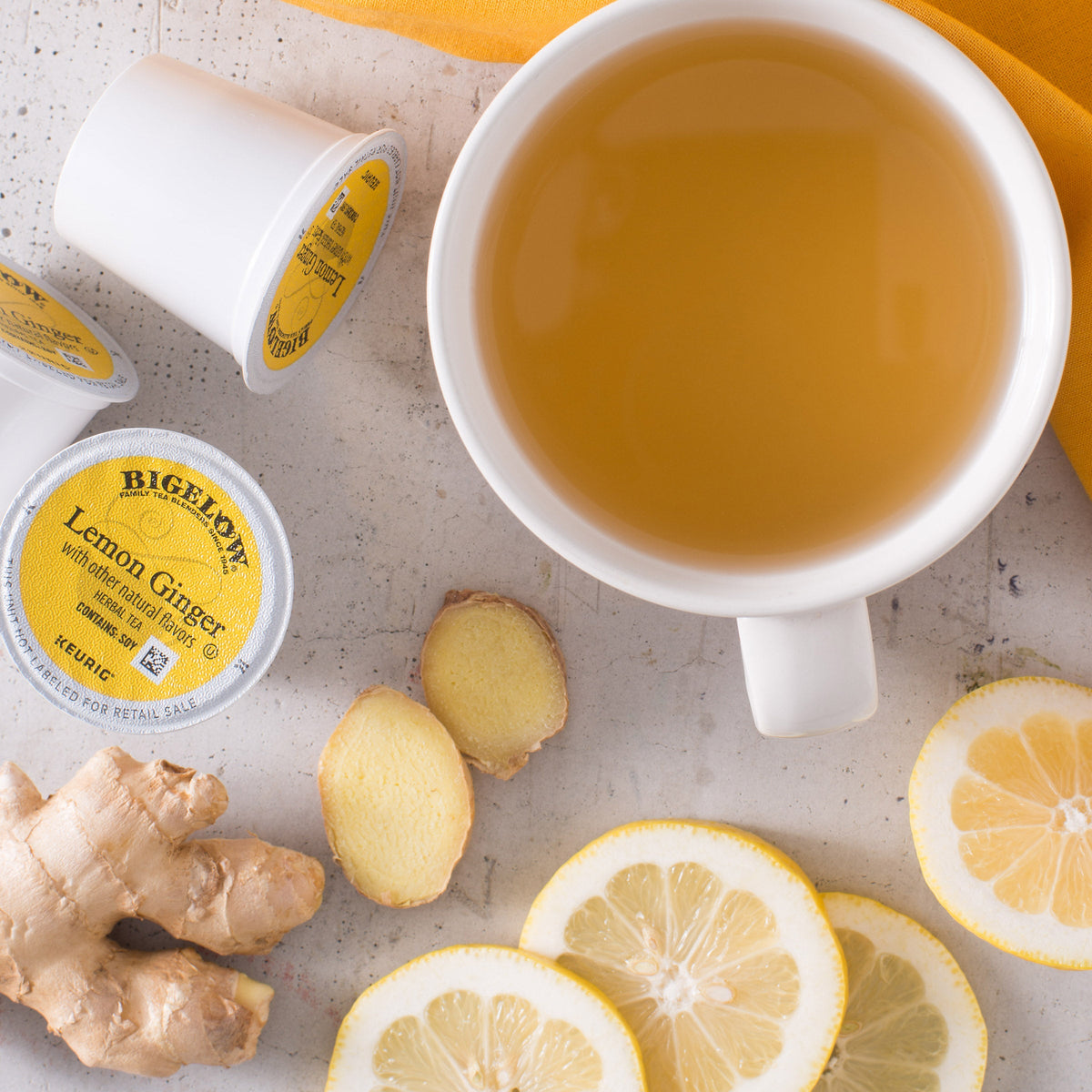 Lemon Ginger Herbal Tea K-Cup® Pods 12 Count
