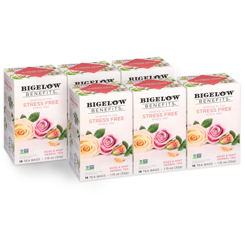 Stress Free Rose and Mint Herbal Tea