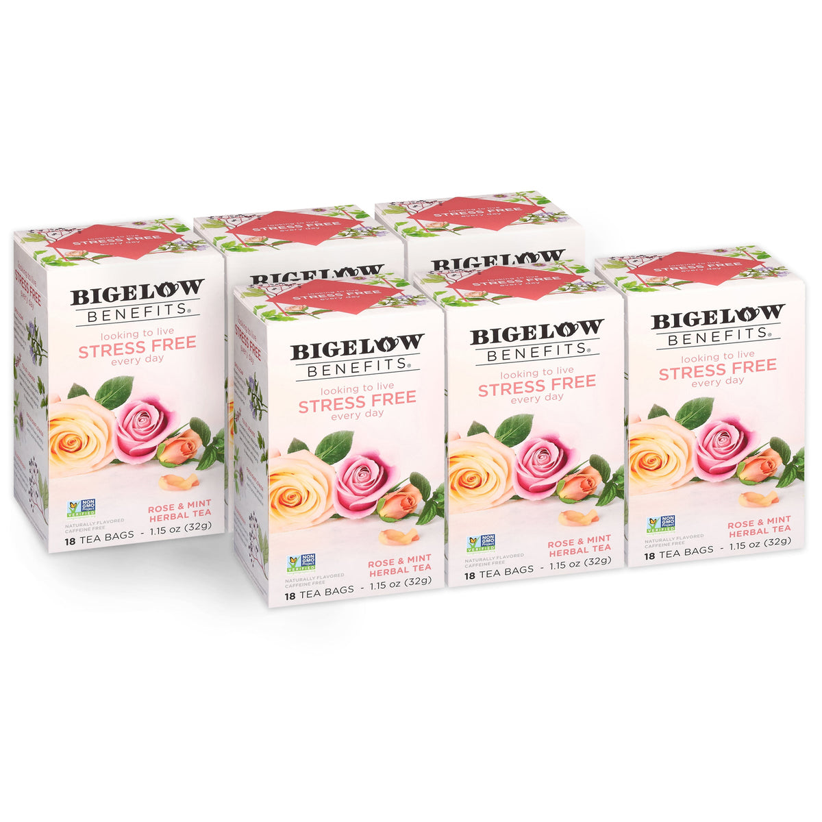 Stress Free Rose and Mint Herbal Tea