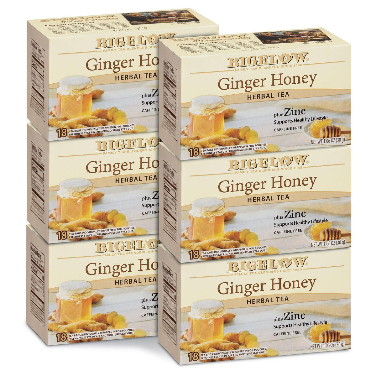 Ginger Honey plus Zinc Herbal Tea