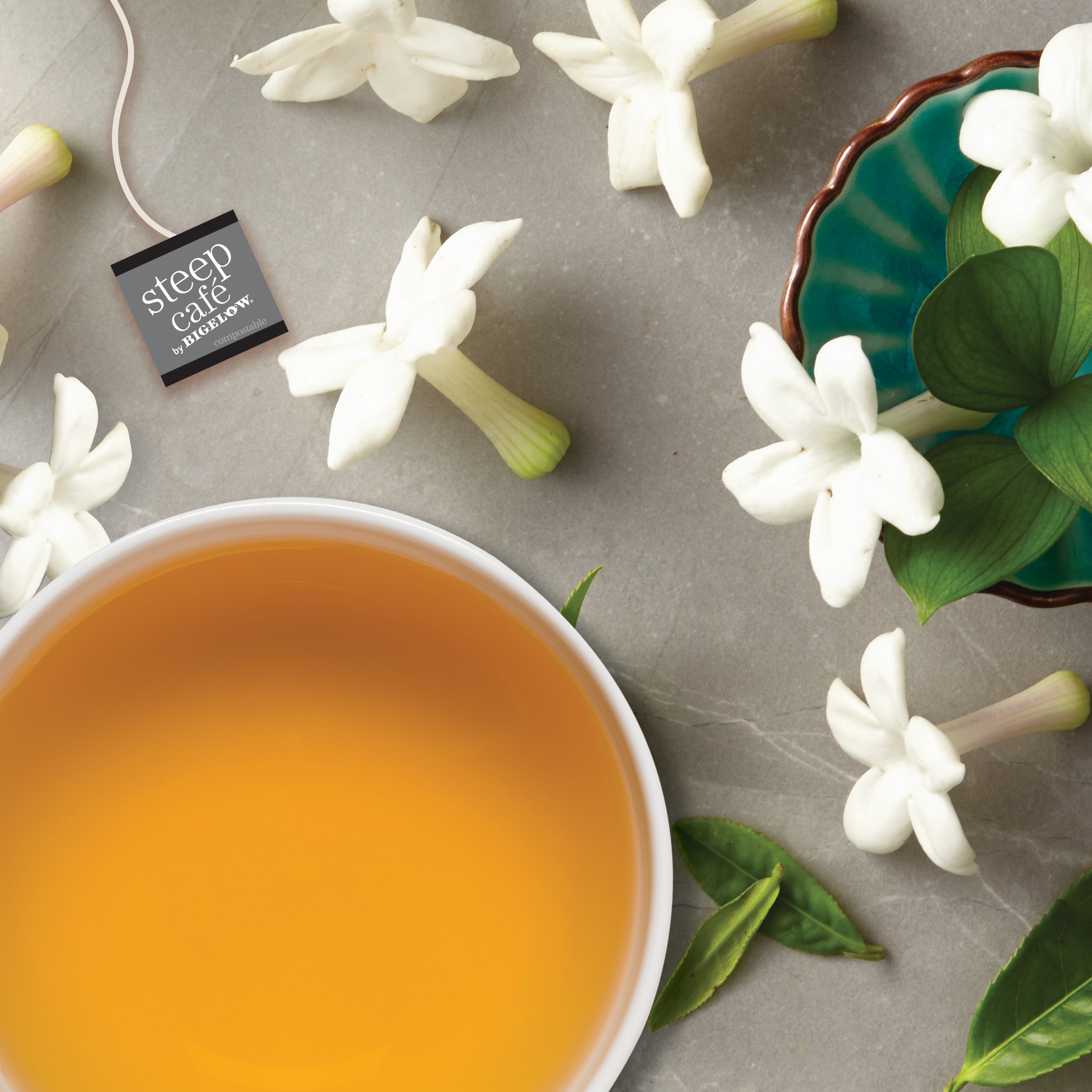 organic jasmine full leaf green tea