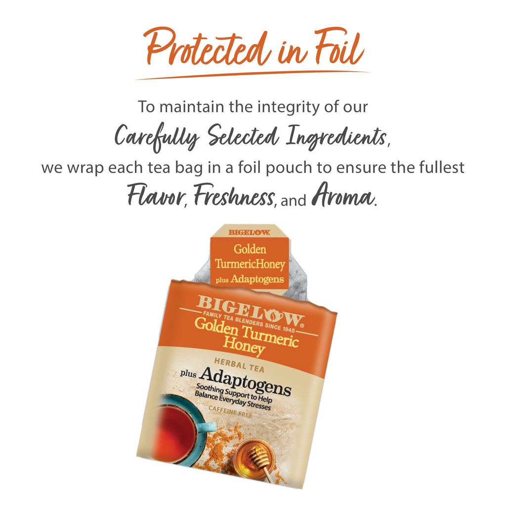 Golden Turmeric Honey Plus Adaptogens Herbal Tea