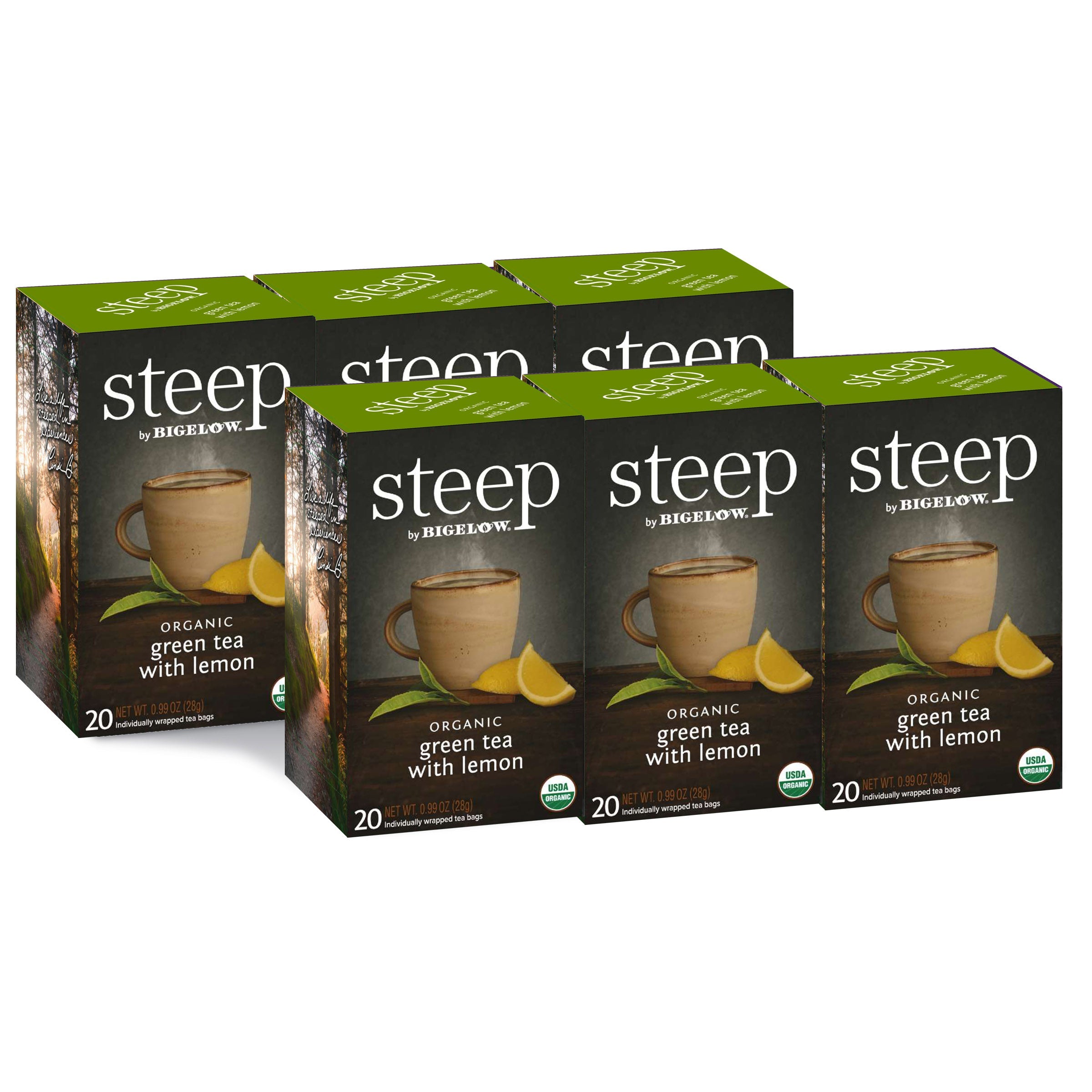 organic green tea with lemon