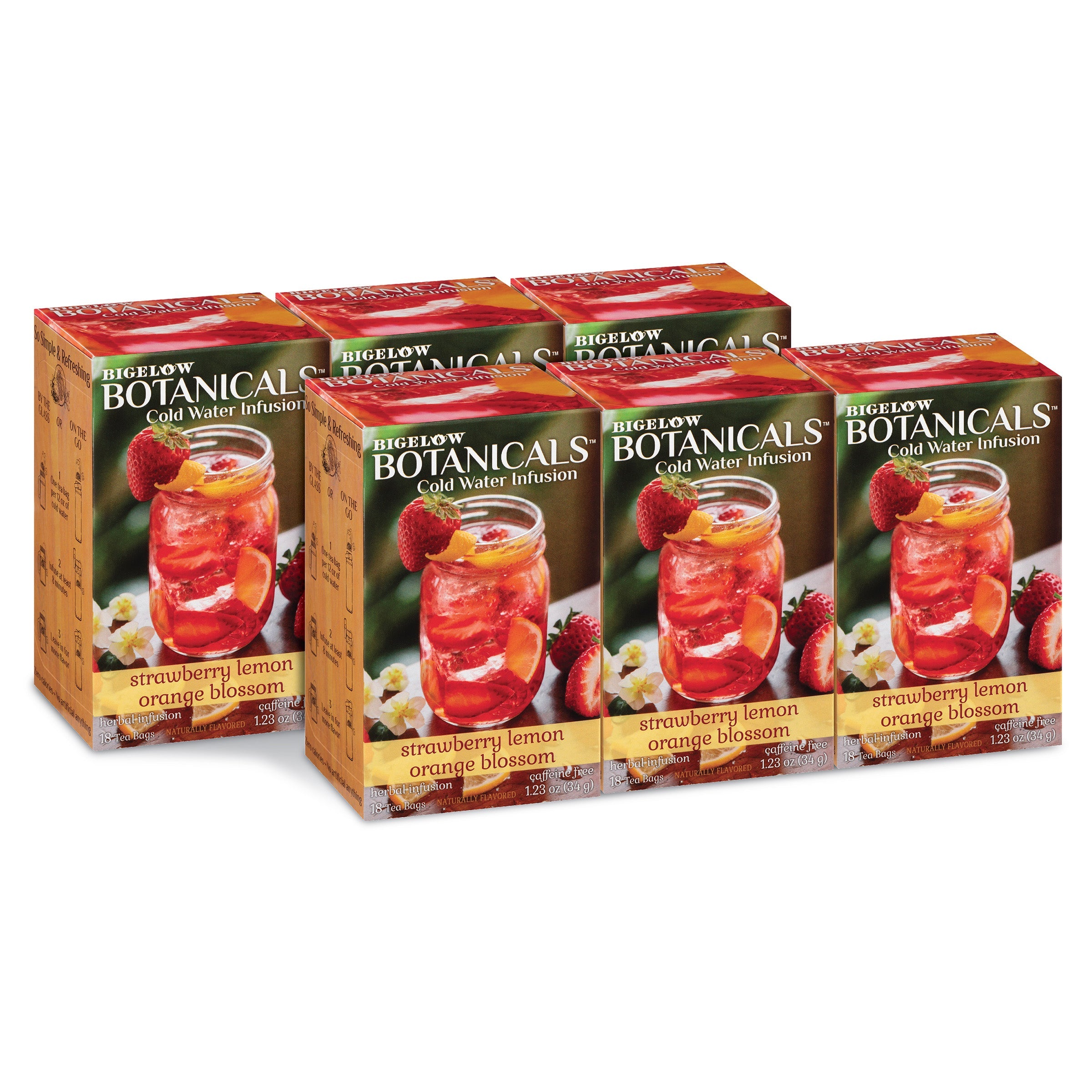 Strawberry Lemon Orange Blossom Cold Water Infusion
