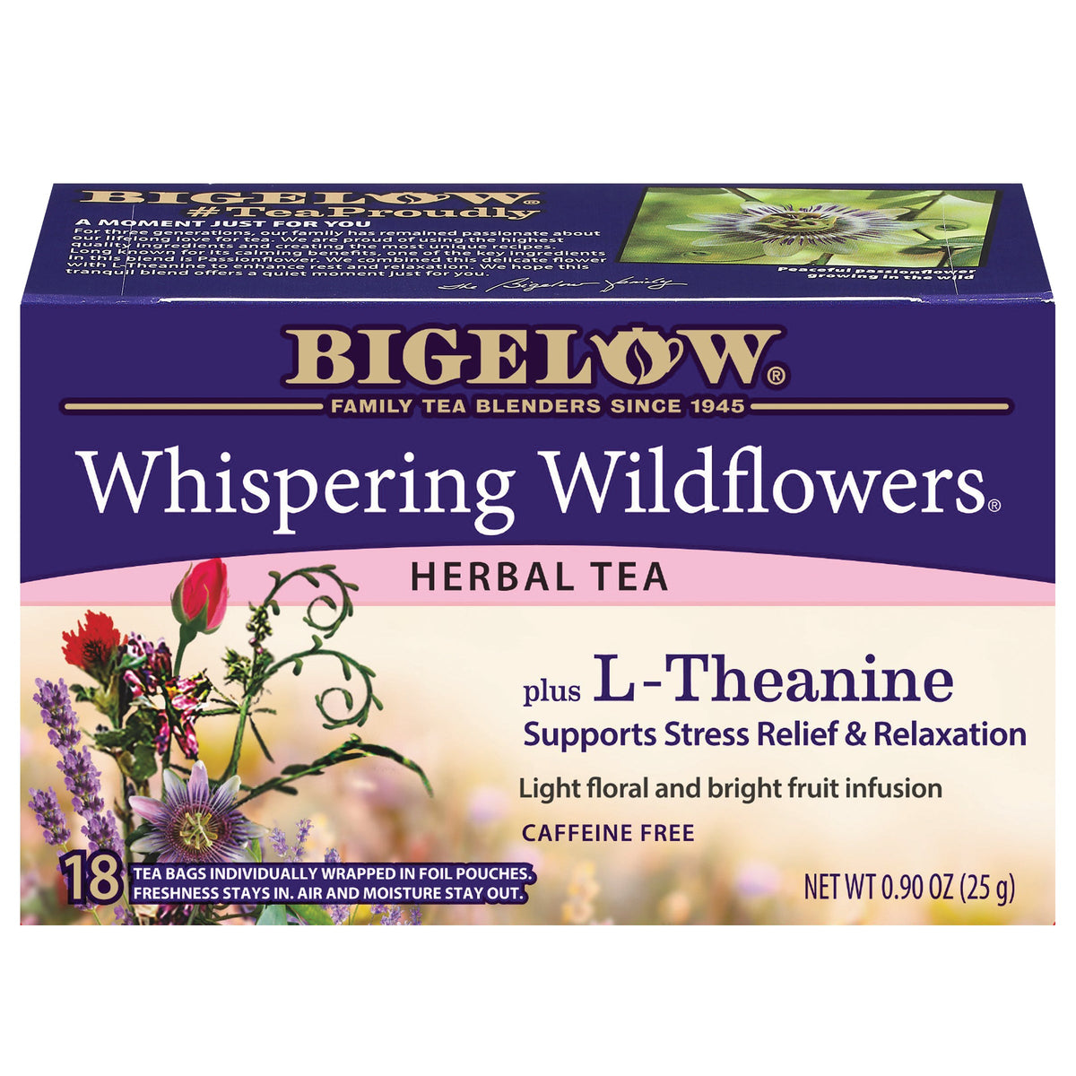 Whispering Wildflowers™ plus L-Theanine Herbal Tea